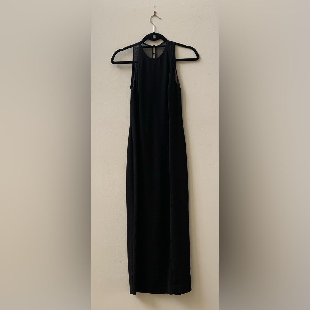Sz6 Laundry By Shelli Segal Black Maxi Dress